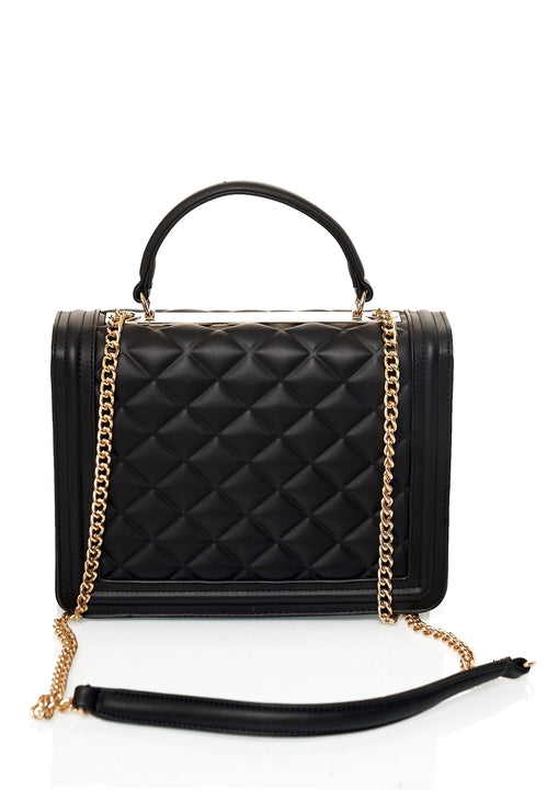CATERINA shoulder bag with quilted pattern and chain shoulder strap
