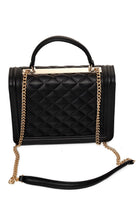 CATERINA shoulder bag with quilted pattern and chain shoulder strap