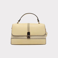 Bi-material shoulder bag with snap closure HAPPY PAGLIA MODEL