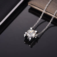 Collana in moissanite in argento sterling S925 modello 2 carati FANTASTICA consegna immediata