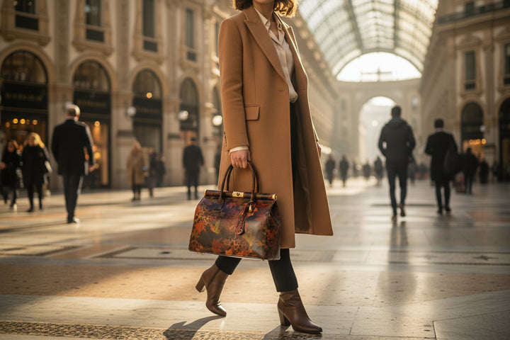 MAHENA "Incanto" - Borsa a Mano in Pelle Italiana EDIZIONE LIMITATA