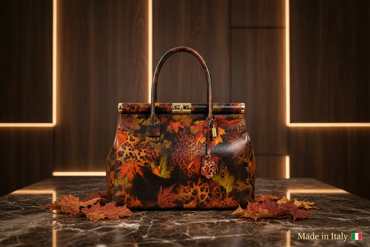 MAHENA "Incanto" - Borsa a Mano in Pelle Italiana EDIZIONE LIMITATA