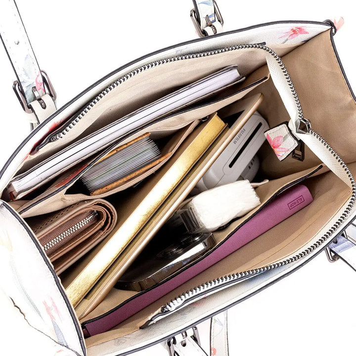 AISHA – Premium Vegan Leather Floral Handbag