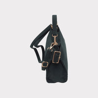 Shoulder bag with handle, zip closure and ribbed effect. LOVELACE MODEL BLACK OR BURGUNDY