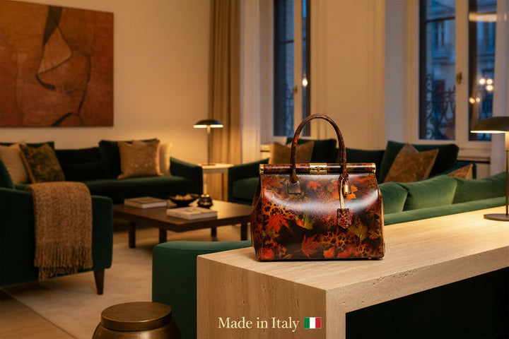 MAHENA "Incanto" - Borsa a Mano in Pelle Italiana EDIZIONE LIMITATA