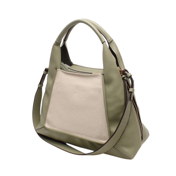Mahena NORA shopper bag with shoulder and crossbody strap, with decorative closure
