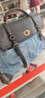 RUSTY MODEL Bimetallic Denim Removable Shoulder Bag
