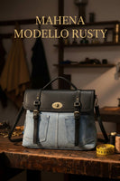 RUSTY MODEL Bimetallic Denim Removable Shoulder Bag