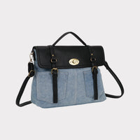 RUSTY MODEL Bimetallic Denim Removable Shoulder Bag