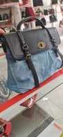 RUSTY MODEL Bimetallic Denim Removable Shoulder Bag