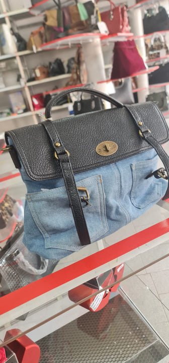 RUSTY MODEL Bimetallic Denim Removable Shoulder Bag