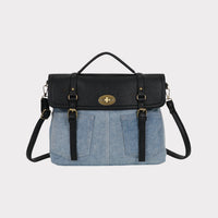 RUSTY MODEL Bimetallic Denim Removable Shoulder Bag