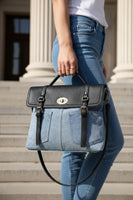 RUSTY MODEL Bimetallic Denim Removable Shoulder Bag