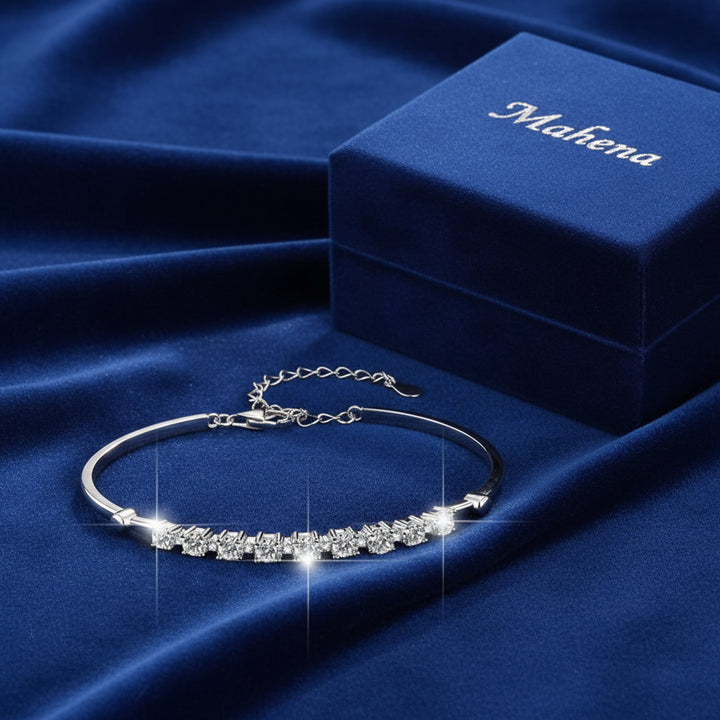 Bracciale da donna in argento sterling S925 con moissanite