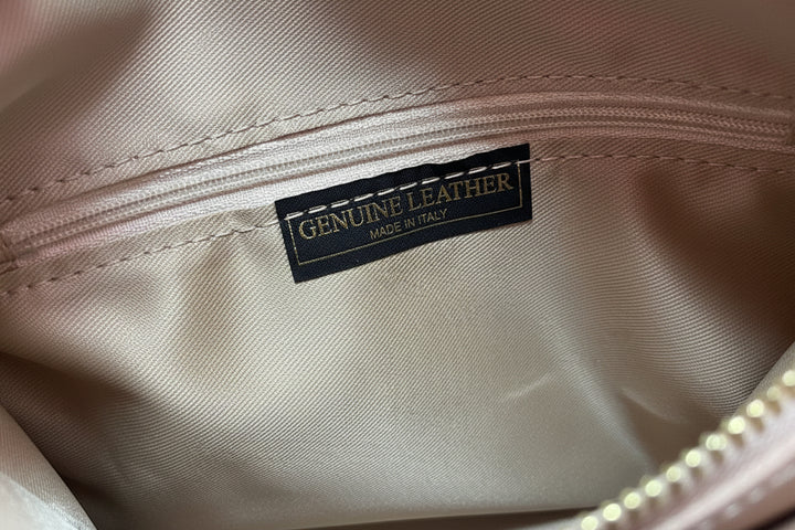 Borsa Lola Pelle Made in Italy effetto scamosciato Bellissima