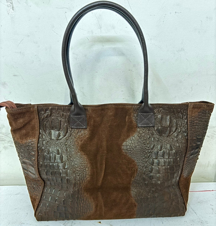 Borsa Lola Pelle Made in Italy effetto scamosciato Bellissima