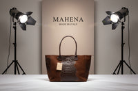Borsa Lola Pelle Made in Italy effetto scamosciato Bellissima