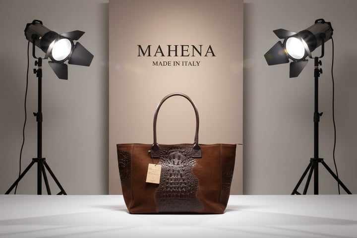 Borsa Lola Pelle Made in Italy effetto scamosciato Bellissima