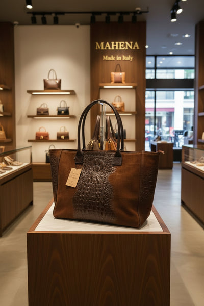 Borsa Lola Pelle Made in Italy effetto scamosciato Bellissima