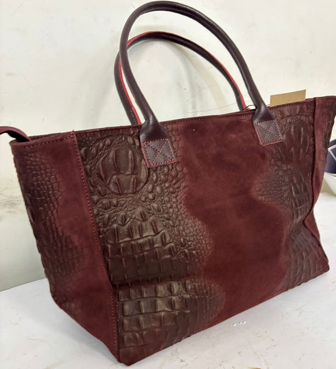 Borsa Lola Pelle Made in Italy effetto scamosciato Bellissima