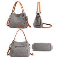 Borsa a tracolla in tela da donna di grande capacità modello Damiana SERIE ECONOMY