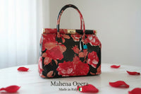 MAHENA "Opera" - Edizione Limitata in Pelle Martellata Floreale – Made in Italy