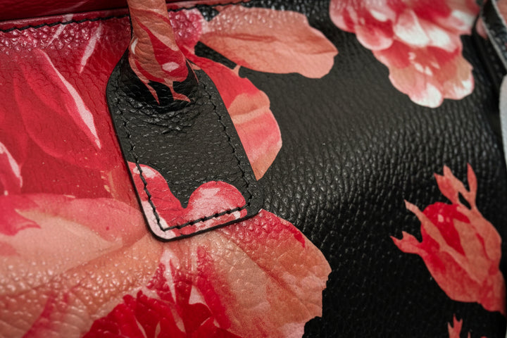 MAHENA "Opera" - Edizione Limitata in Pelle Martellata Floreale – Made in Italy