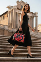 MAHENA "Opera" - Edizione Limitata in Pelle Martellata Floreale – Made in Italy