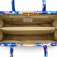 SOFIA – Floral Handbag in Genuine Artisan Leather (Made in Italy)