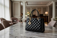 Dalida Glossy small-sized handbag, high-class French design