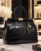 Mahena Grace – Borsa a Mano in Vera Pelle Stampa Cocco Made in Italy