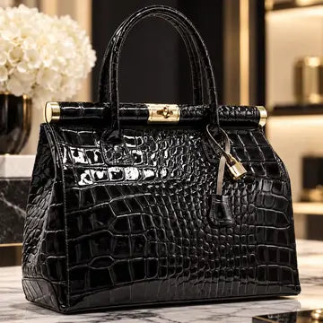 Mahena Grace – Borsa a Mano in Vera Pelle Stampa Cocco Made in Italy