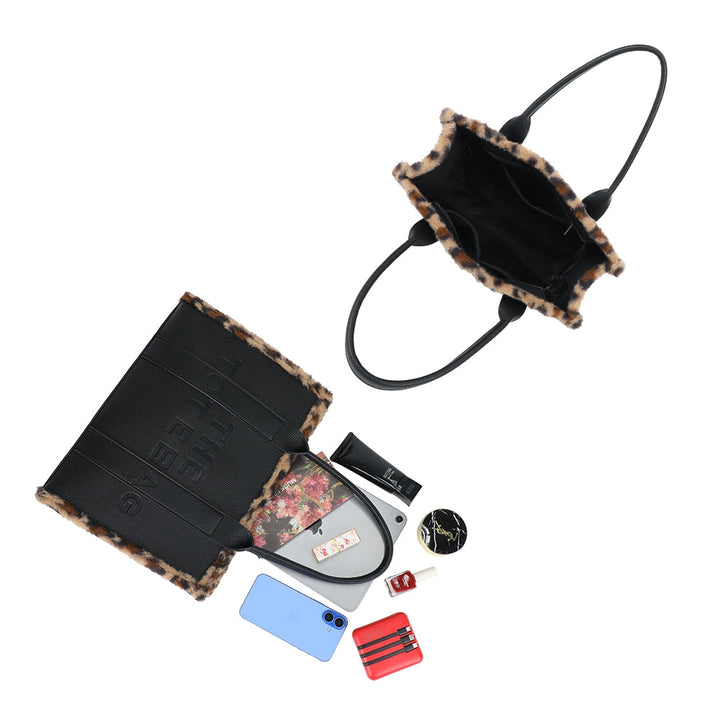 granulated faux leather bag Felina model