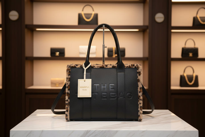 granulated faux leather bag Felina model