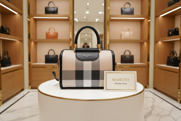 Borsa Fiona con motivo scozzese classico