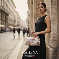 Borsa Bauletto "Flower" – 100% Vera Pelle Made in Italy