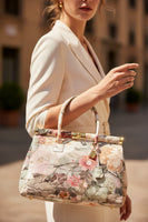 Borsa Bauletto "Flower" – 100% Vera Pelle Made in Italy