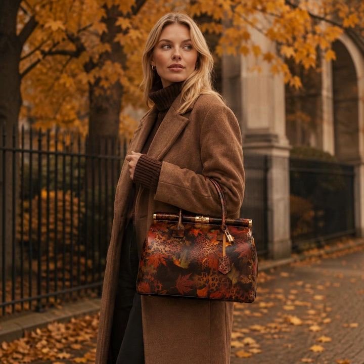 MAHENA "Incanto" - Borsa a Mano in Pelle Italiana EDIZIONE LIMITATA