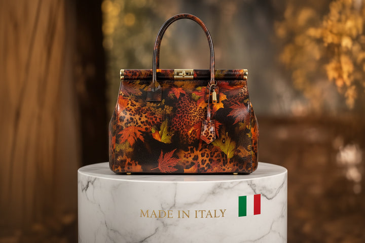 MAHENA "Incanto" - Borsa a Mano in Pelle Italiana EDIZIONE LIMITATA