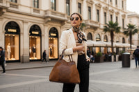 Borsa Lola Pelle Made in Italy effetto scamosciato Bellissima