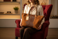 Borsa Lola Pelle Made in Italy effetto scamosciato Bellissima