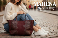 Borsa Lola Pelle Made in Italy effetto scamosciato Bellissima