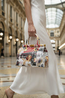 Mahena "Vintage Journal" — Handcrafted Pop Art Genuine Leather Bag Made in Italy[Pre-Order: Ships July 20]
