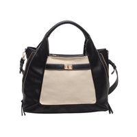 Mahena NORA shopper bag with shoulder and crossbody strap, with decorative closure