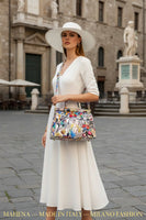 MUSE – Borsa a Mano Pop-Art in Vera Pelle Artigianale (Made in Italy)