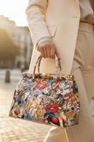 MUSE – Borsa a Mano Pop-Art in Vera Pelle Artigianale (Made in Italy)