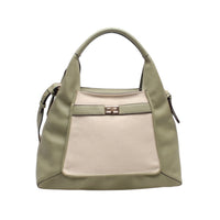 Mahena NORA shopper bag with shoulder and crossbody strap, with decorative closure