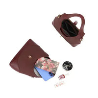 Small Patricia Shoulder and Crossbody Bag in Canvas and Faux Leather