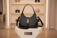 Small Patricia Shoulder and Crossbody Bag in Canvas and Faux Leather