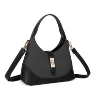 Small Patricia Shoulder and Crossbody Bag in Canvas and Faux Leather